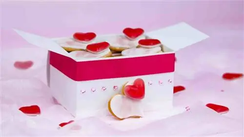 Миндальное печенье с сердечками