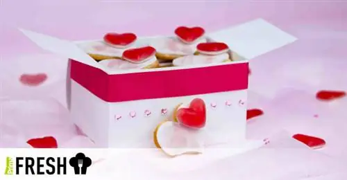 Миндальное печенье с сердечками