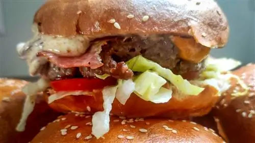 Бургер Карел с беконом и чеддером Бургер Карел с беконом и чеддером