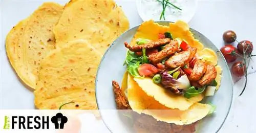 Домашние кукурузные лепешки с курицей и томатной сальсой