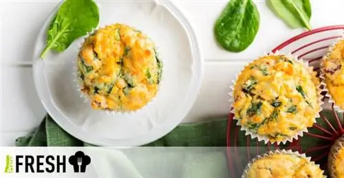 Пикантные маффины с брокколи и дикими травами