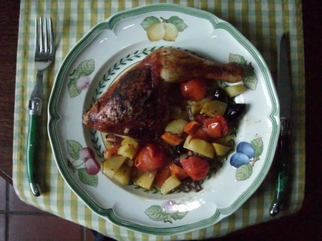 Куриные голени, запеченные в духовке, острые