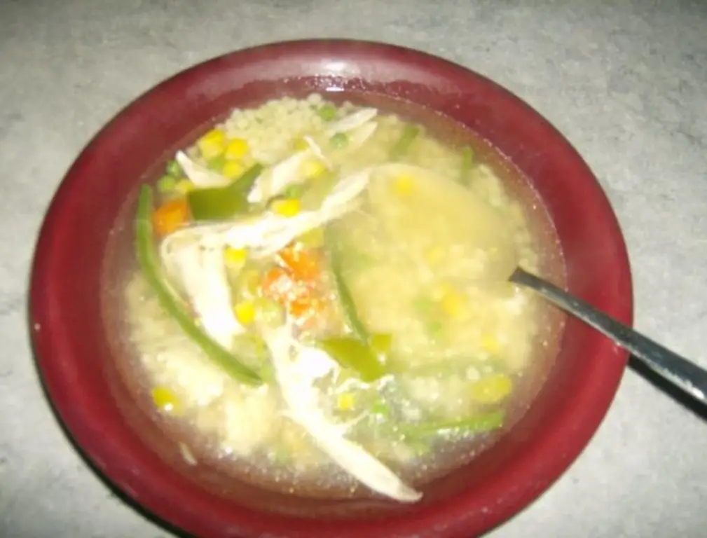 Куриный суп с овощами