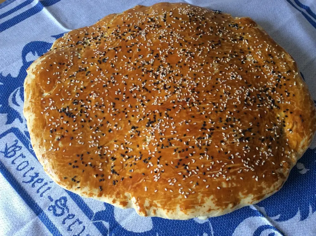 Лепешки с кунжутом