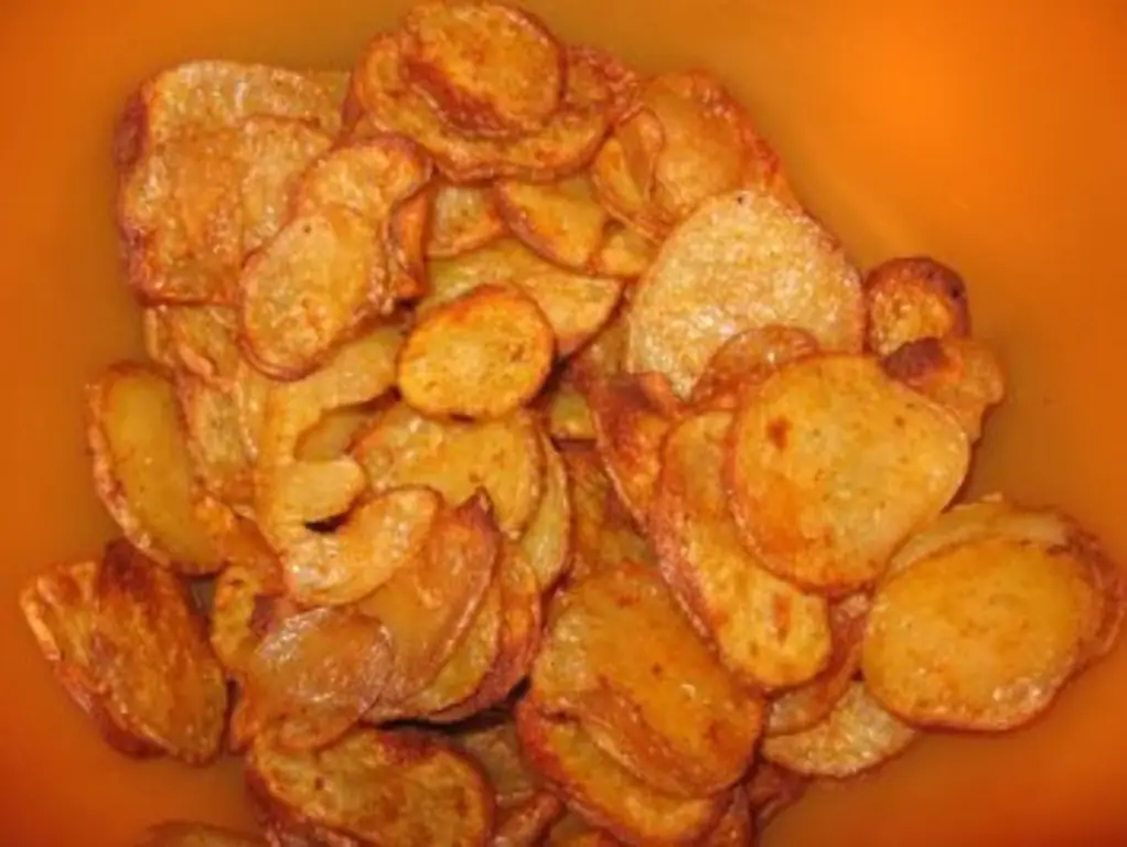 Картофельные чипсы из духовки