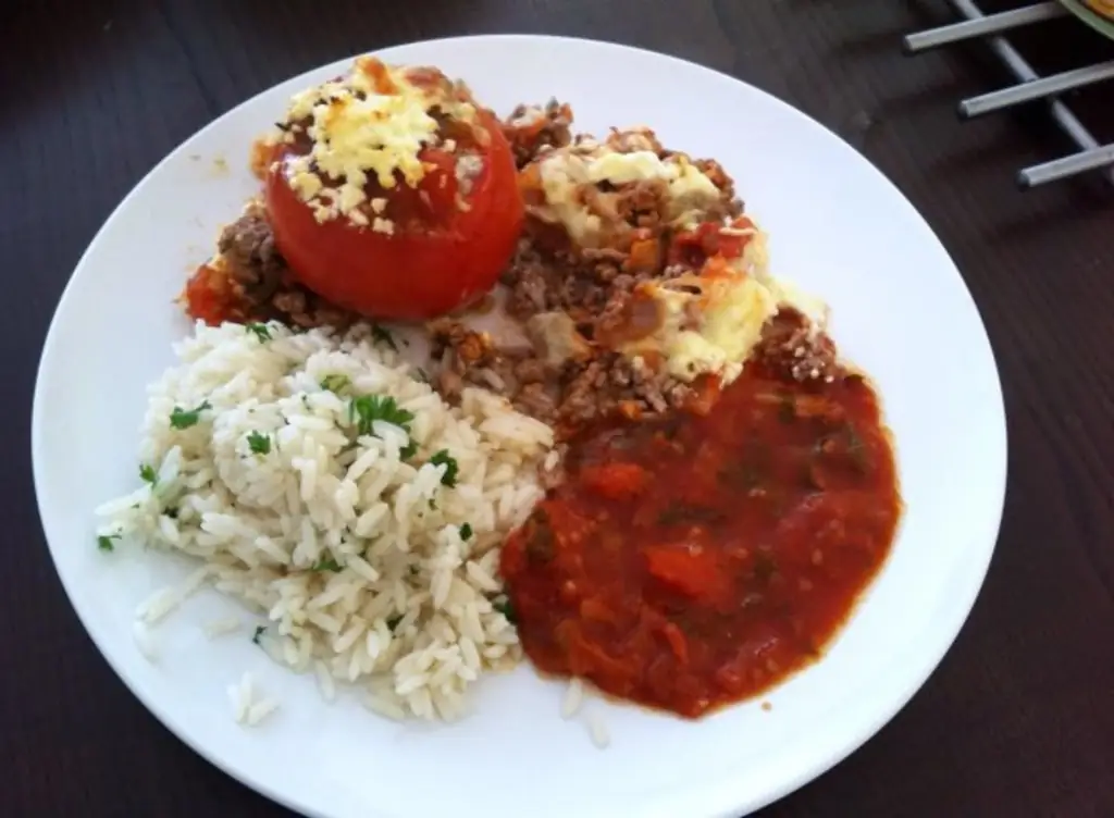 Фаршированные помидоры с мясным фаршем