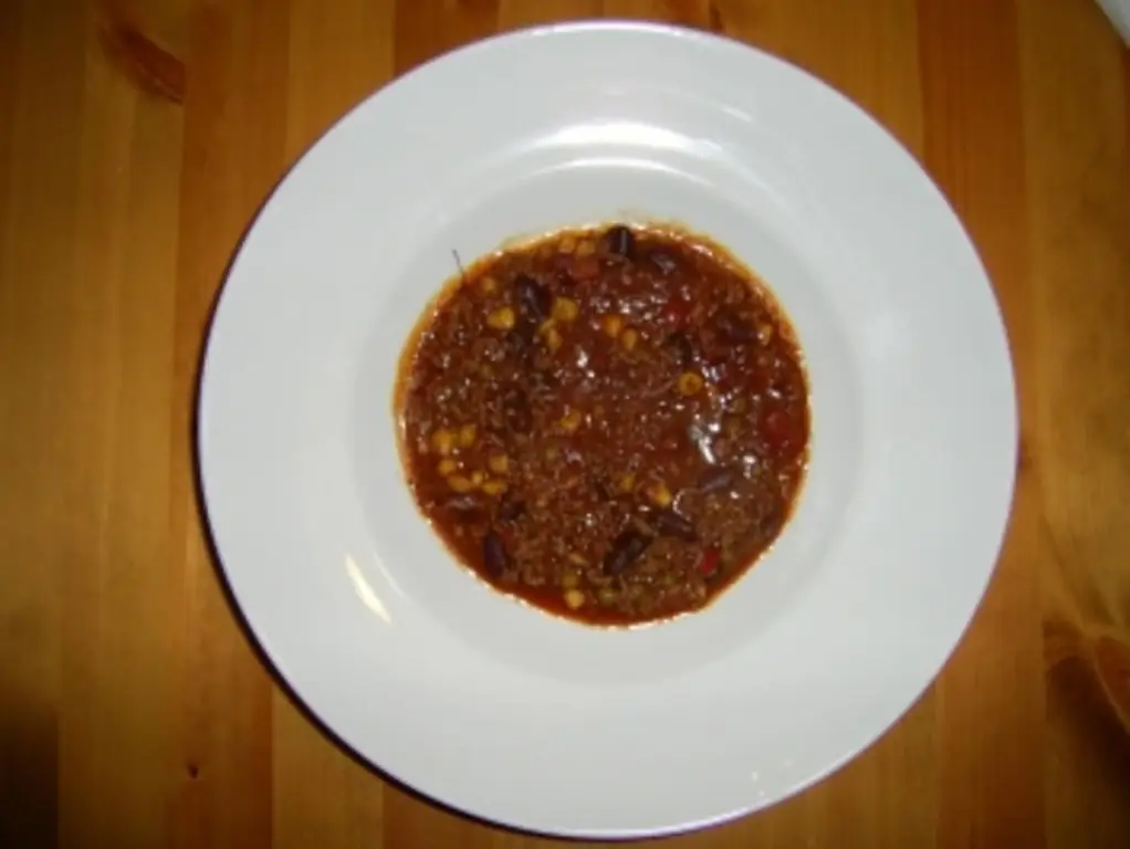 Chilli con carne con шоколад