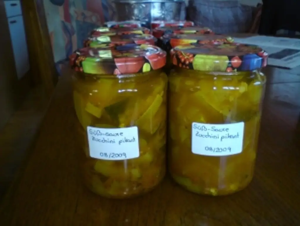 Консервированные кабачки сладкие