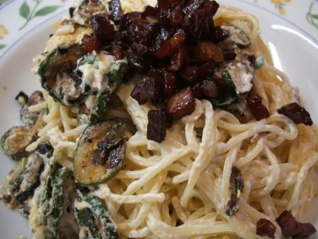 Паста: Capellini con Verdura di Zucchini