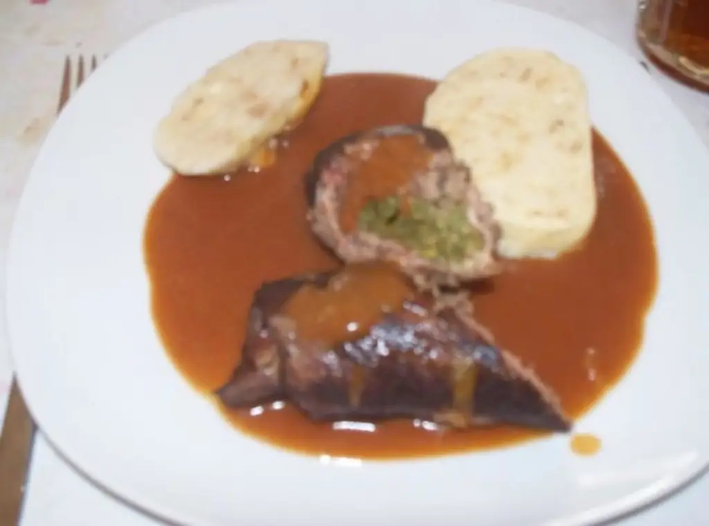Рулад со стручковой фасолью