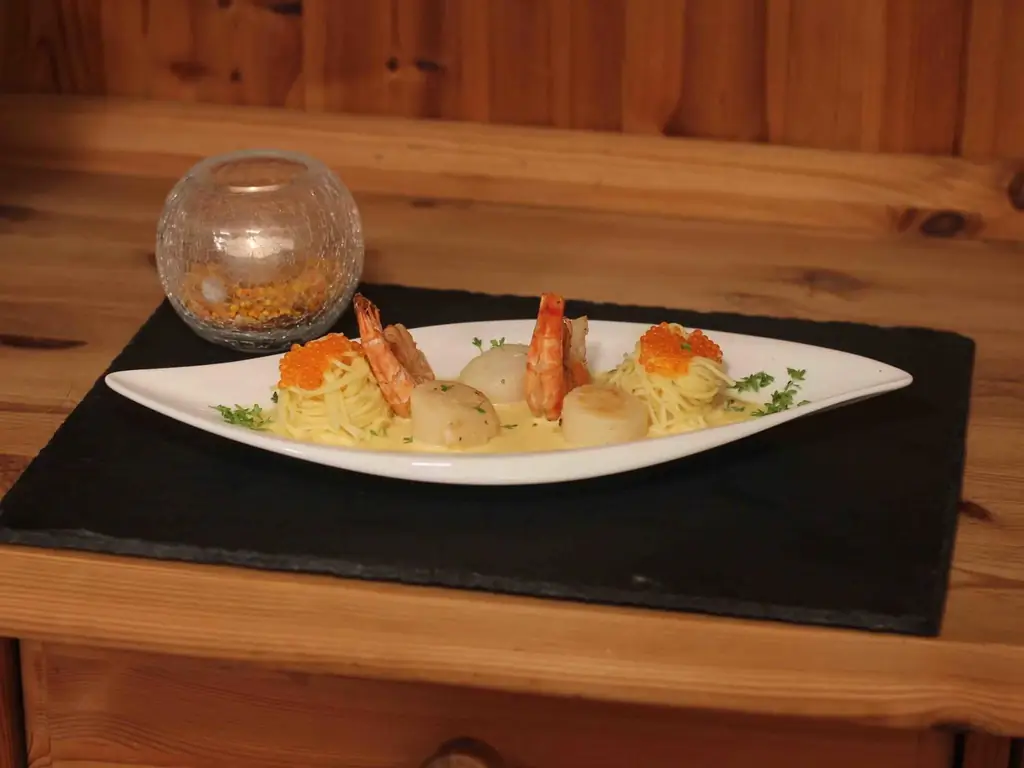 Капеллини с шафраном