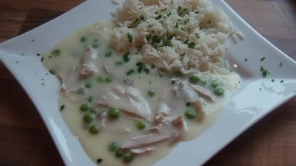 Фриказе из курицы с рисом
