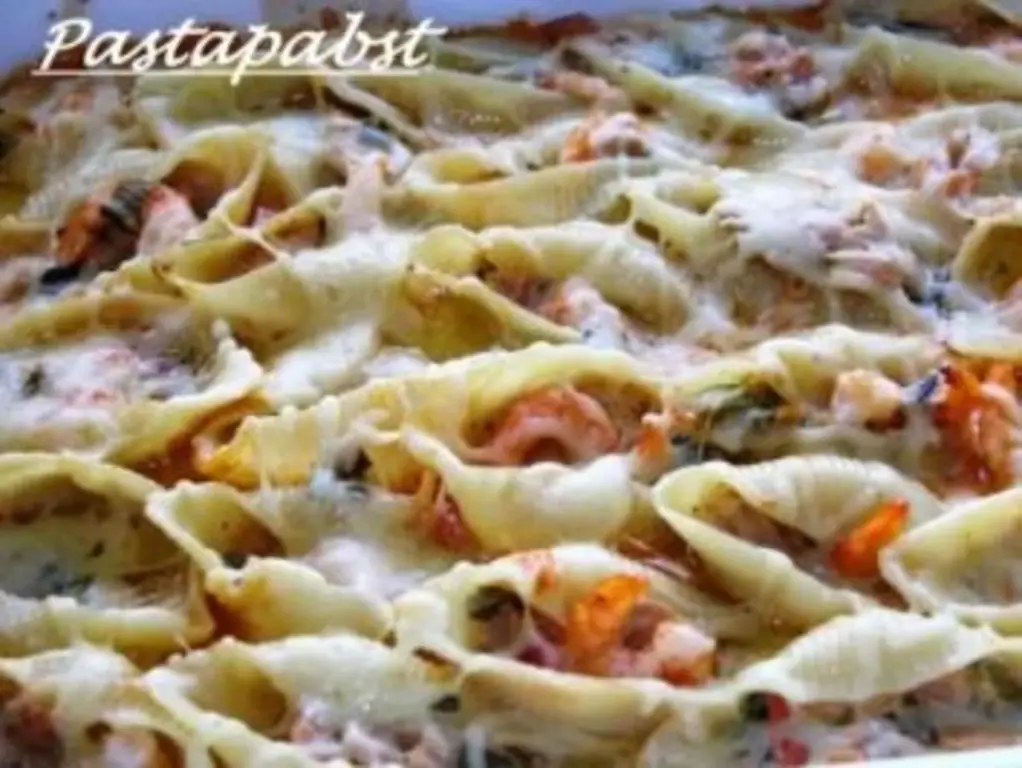 Конкильони с соусом из тунца