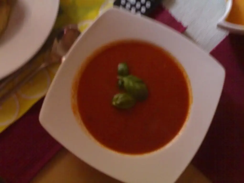 Томатный суп простой и вкусный базовый рецепт