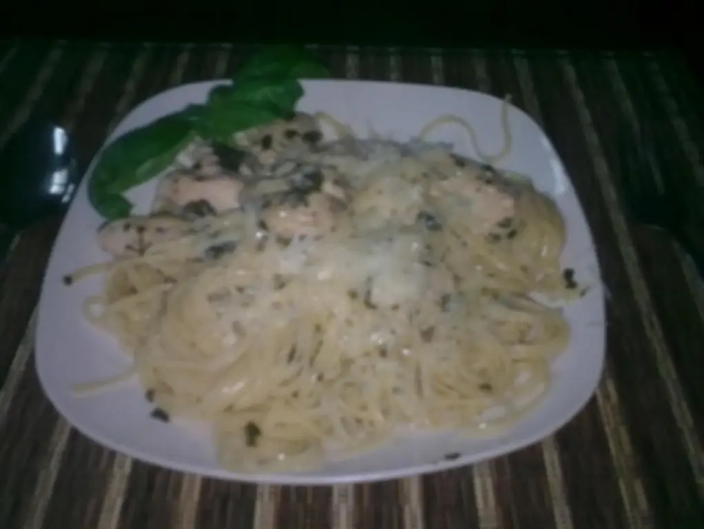 Быстрая жареная курица с лапшой