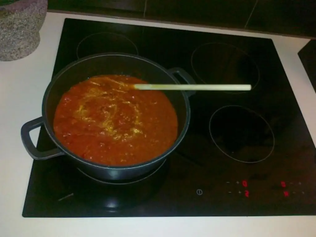 Мой соус из мясного фарша (Болоньезе)