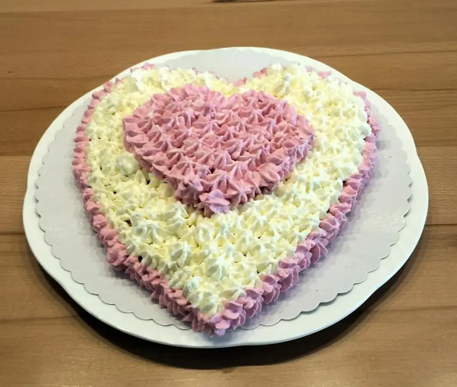 Сердце Валентинки с маскарпоне