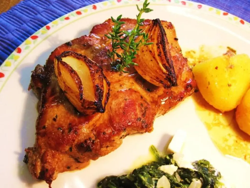 Горчичные стейки сытное мясо