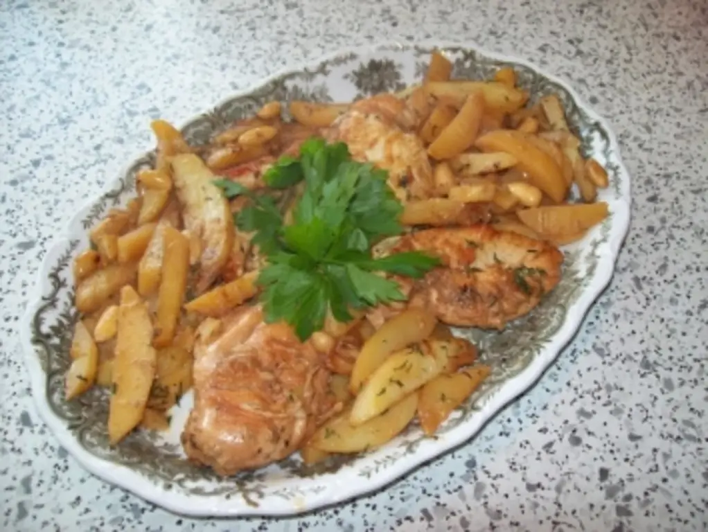 Курица в миндале