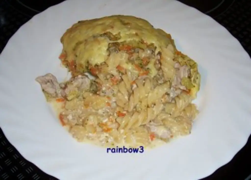 Приготовление: Запеканка из макарон с мясом и овощами