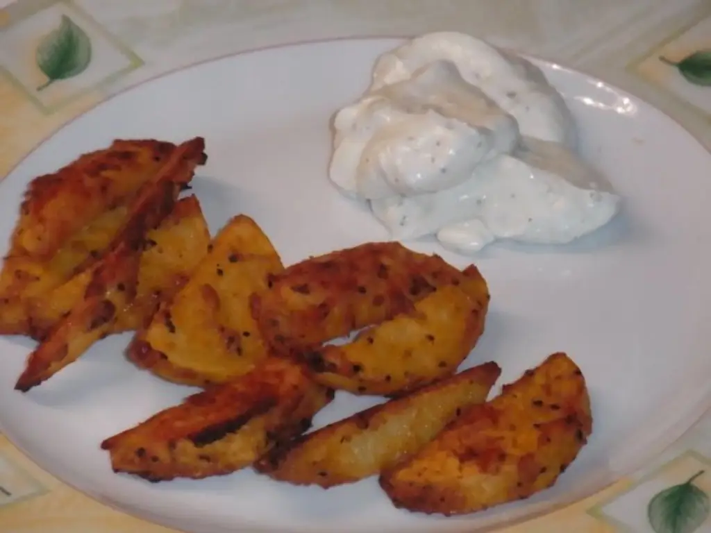 Картофельные дольки (овощи) из духовки