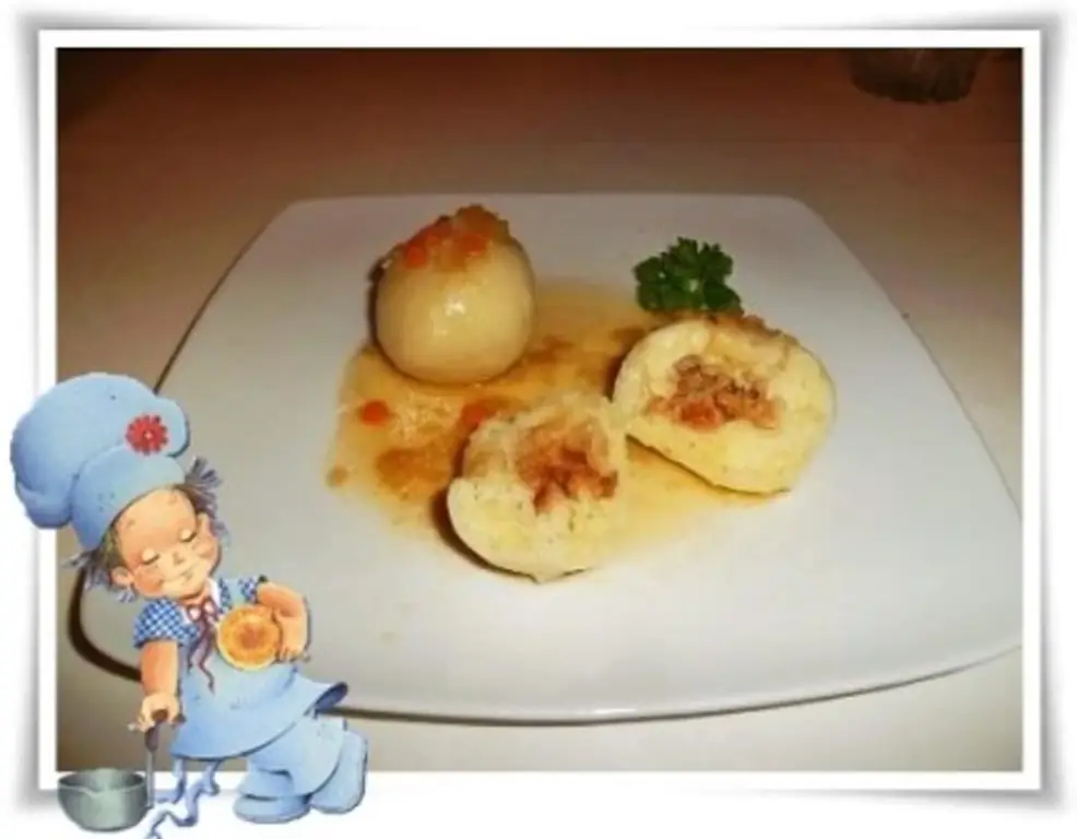 »☆« Картофельные клецки с начинкой из поджаренных кубиков белого хлеба »☆«