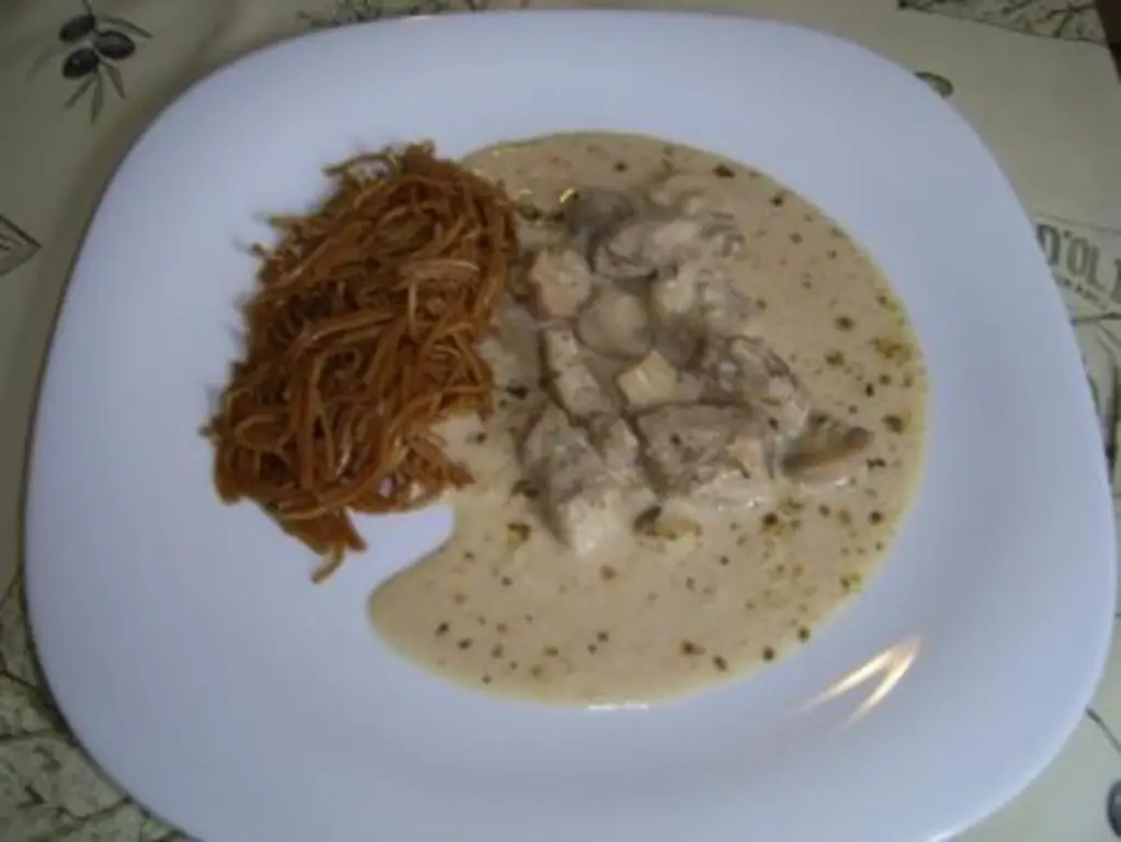 Котопуло с горчичным соусом