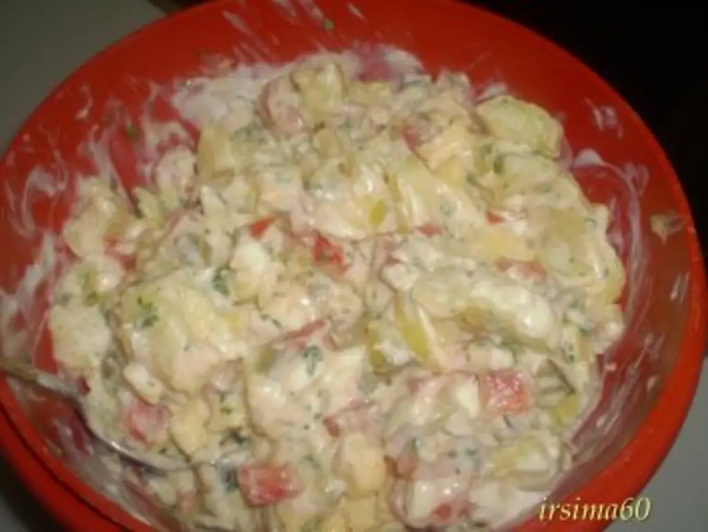 Мой разноцветный картофельный салат