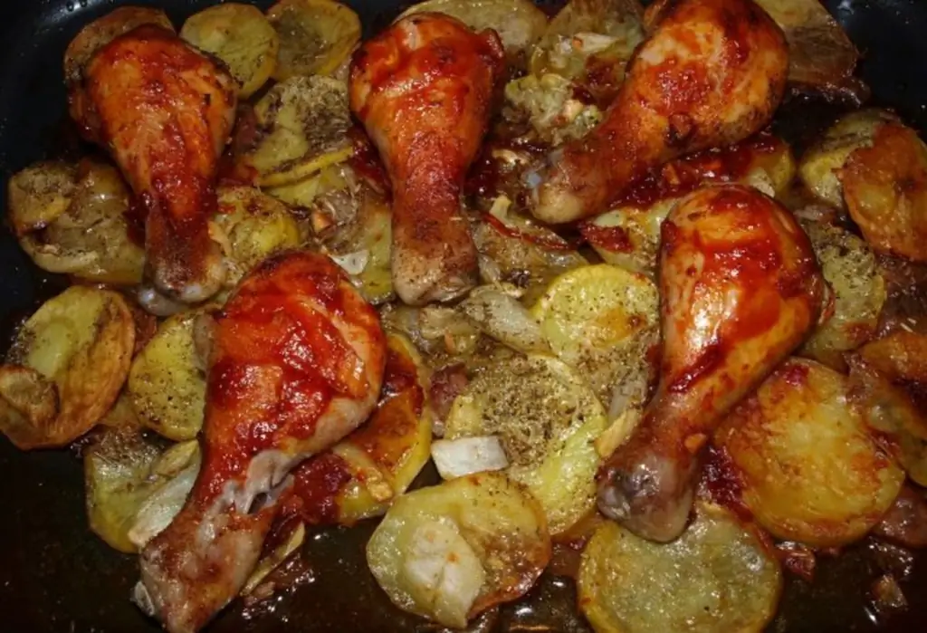 Куриные ножки с томатной корочкой (Cuisses de poulet au Four)