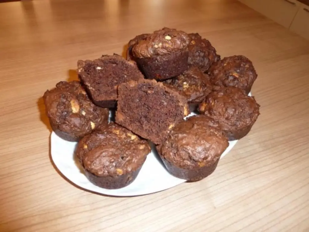 Тройные маффины с шоколадной крошкой