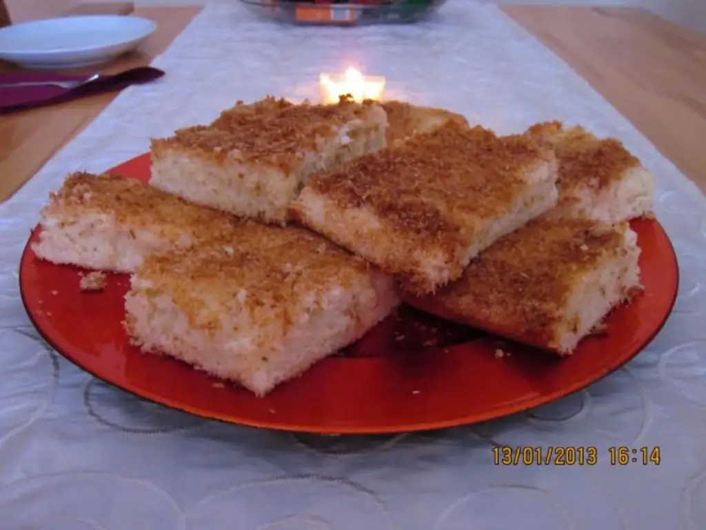 Быстрый кокосовый пирог