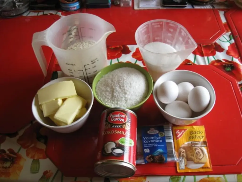 Торт с кокосовыми кольцами