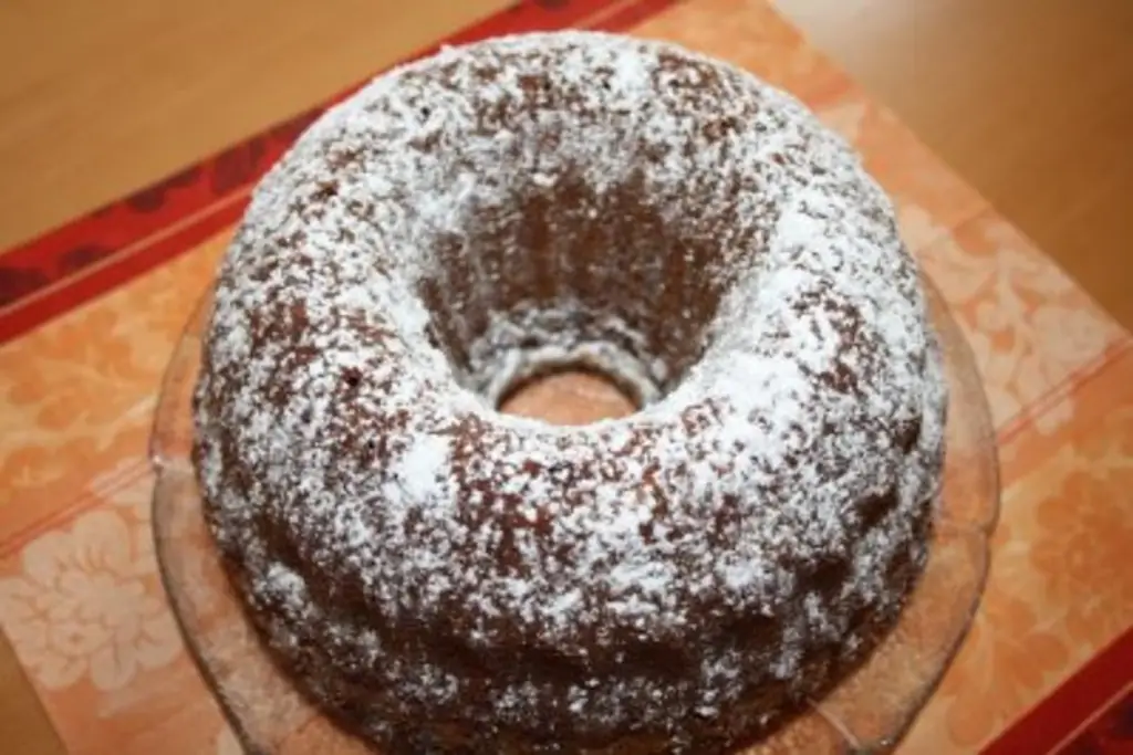 Шоколадный торт с маргарином и сахаром