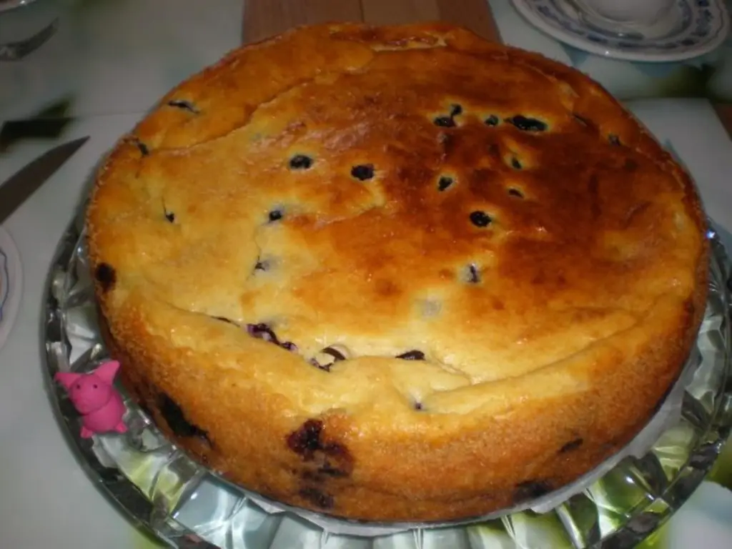 Чизкейк с черникой
