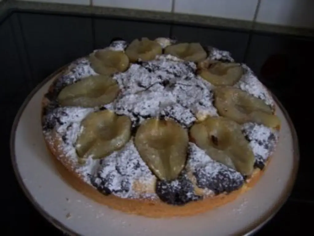 Kleckselkuchen с грушами