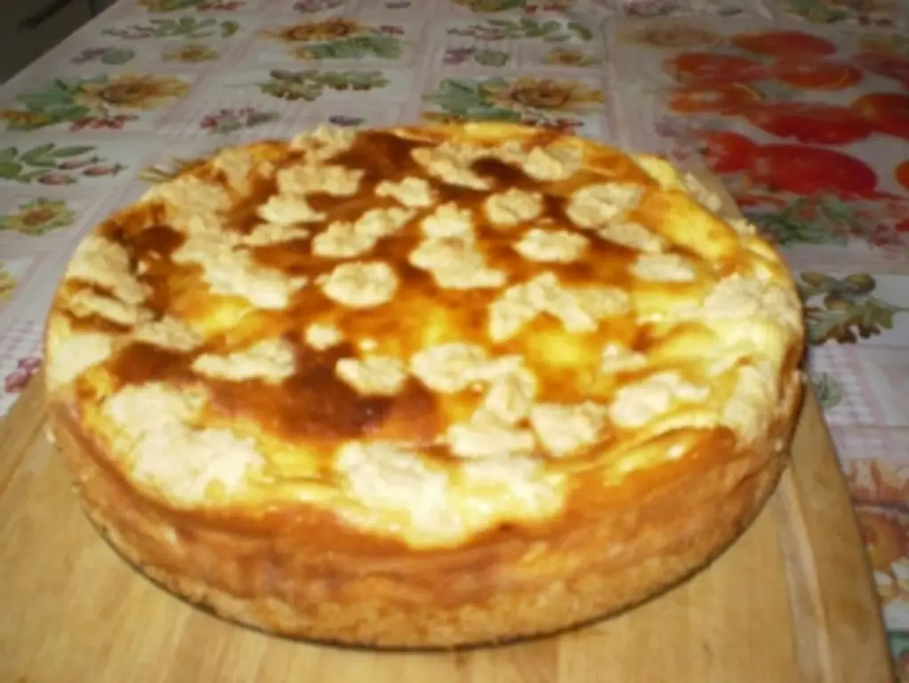 Творожный торт с крошкой