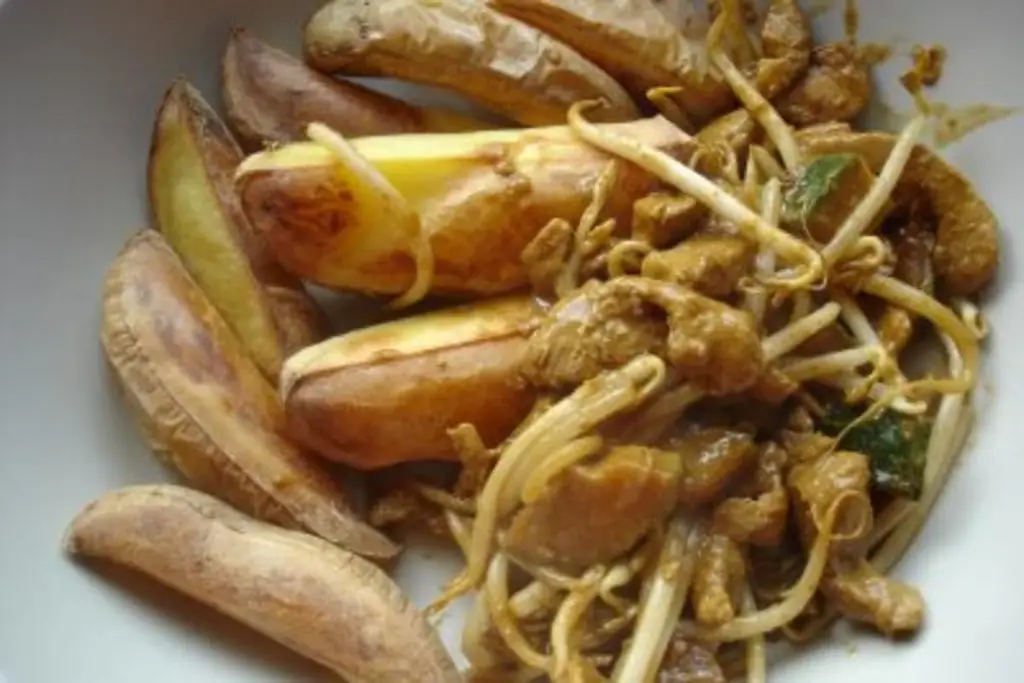 Свинина с арахисовым соусом