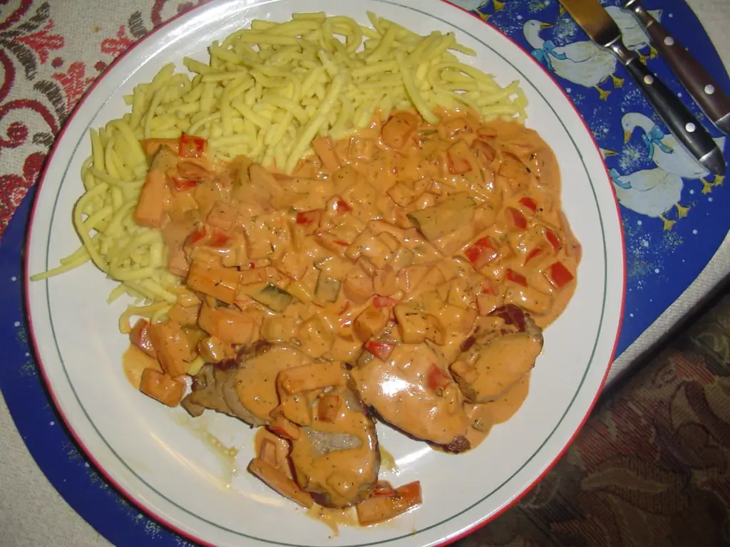 Овощи с соусом маскарпоне