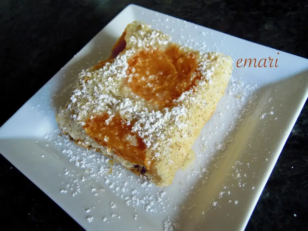 "затонувший" абрикосовый торт