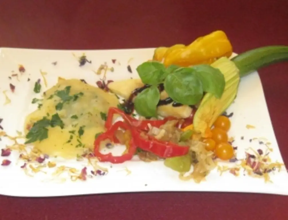 Baden Maultaschen с жареным пекорино