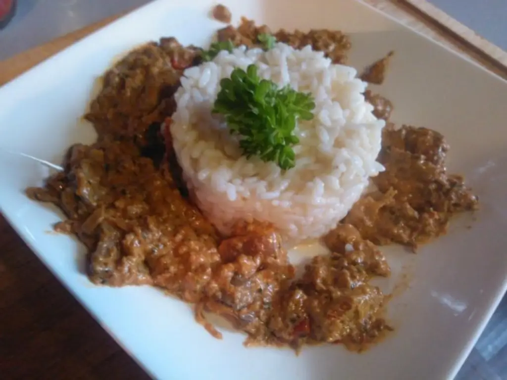 Фарш по-турецки с рисом