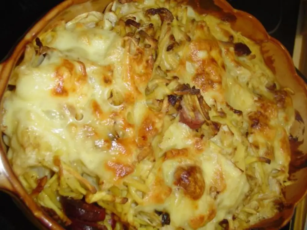 Запеканка из остроконечной капусты Просто вкусно