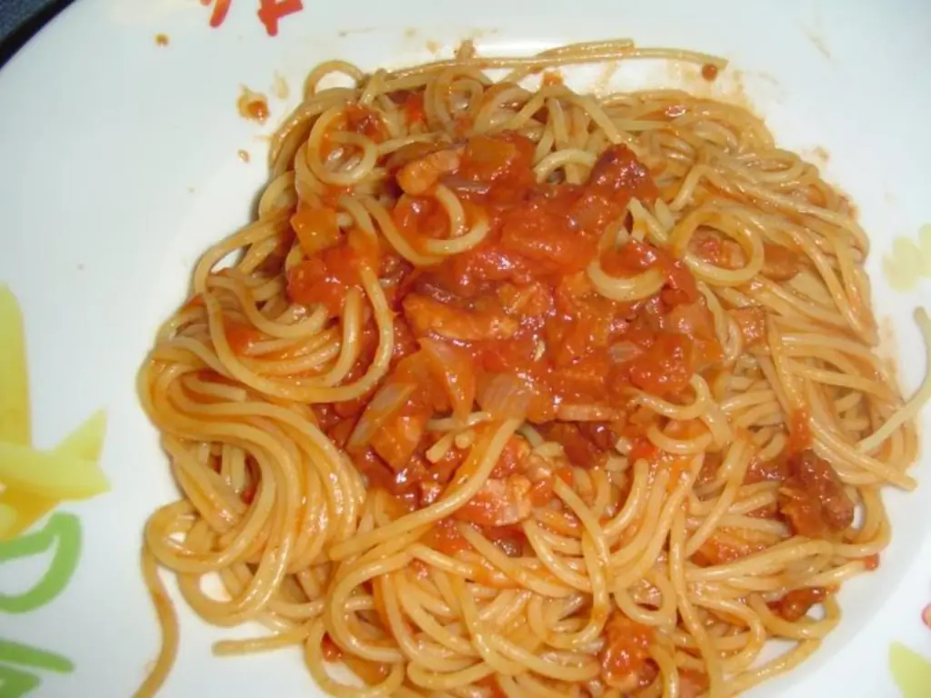 Спагетти All' Amatriciana