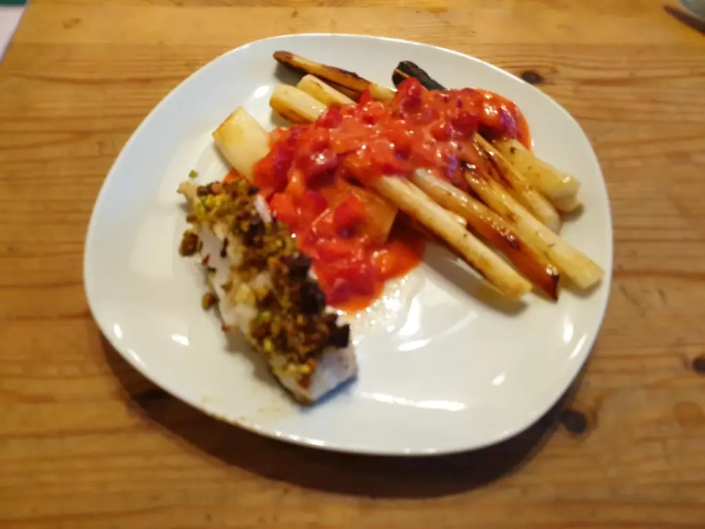 Скрей с фисташковой корочкой