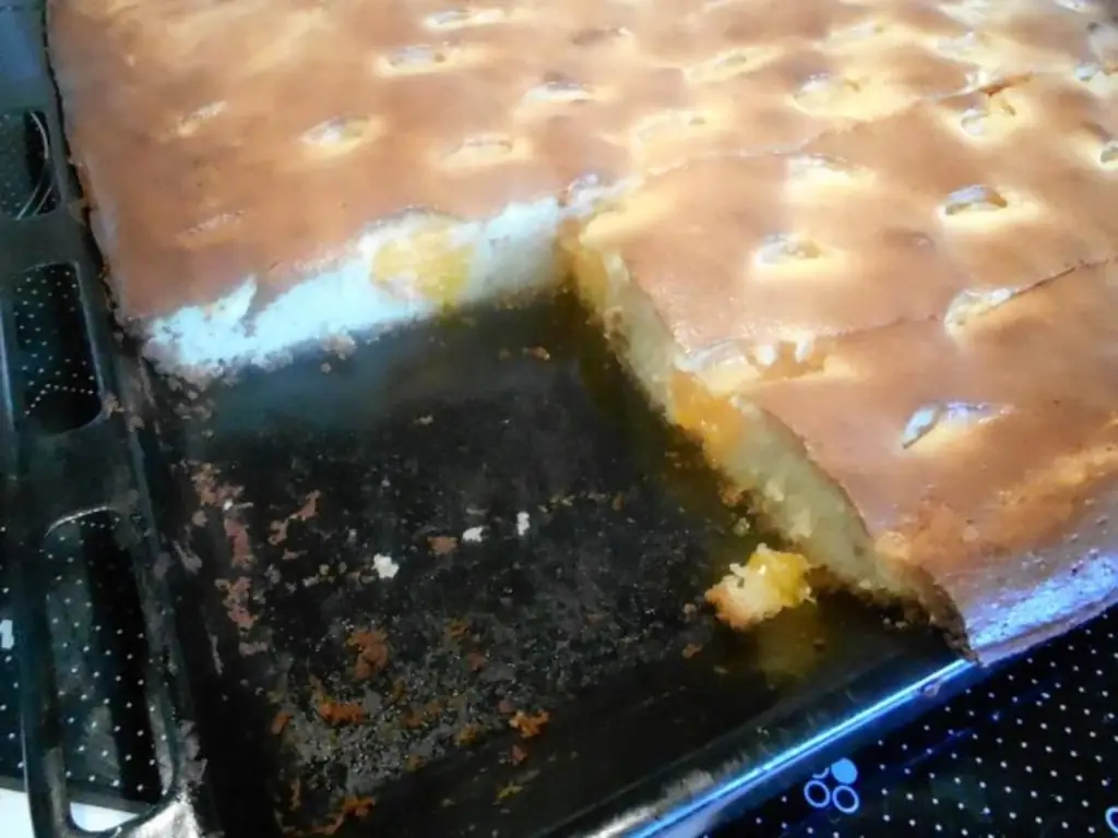 Сливочный торт с мукой и маслом