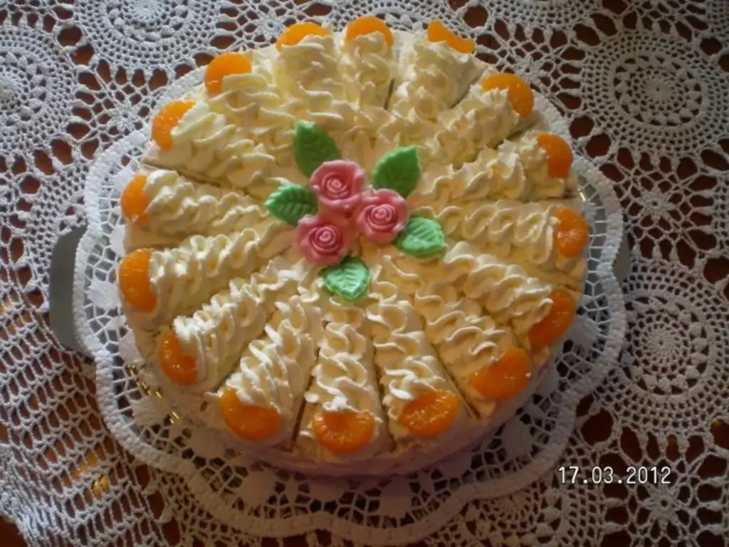 Быстрый мандариновый торт