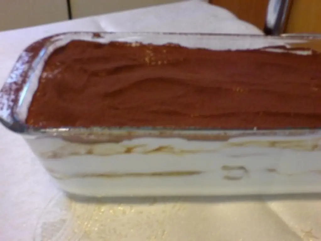 Тирамису со вкусом молока и заварного крема