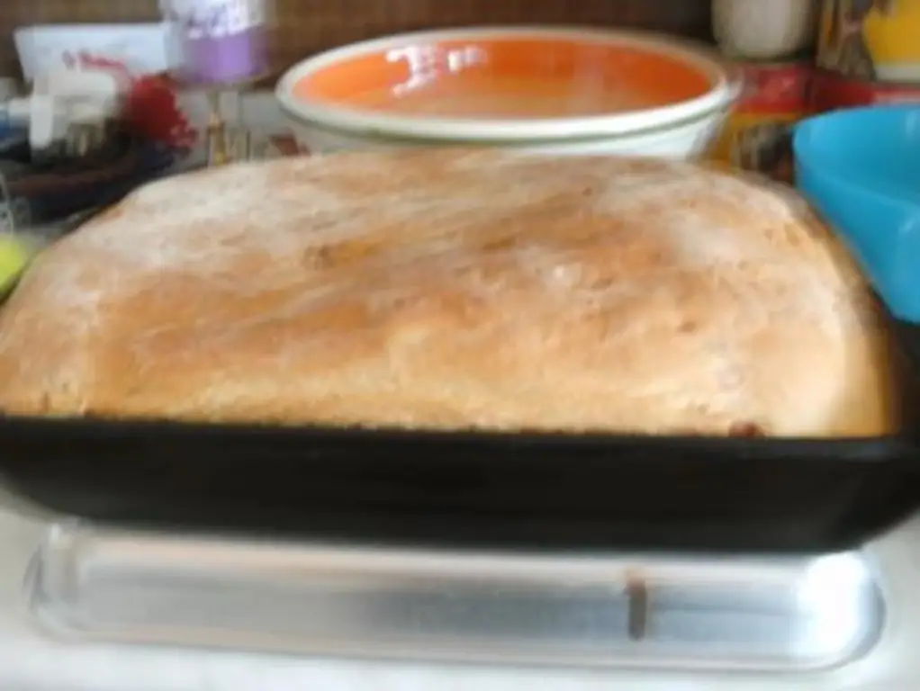 Хлеб с луком, чесноком и кубиками ветчины от Кочмаммы