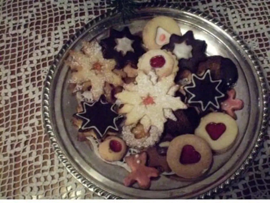 Рождественское печенье с ангельскими глазками