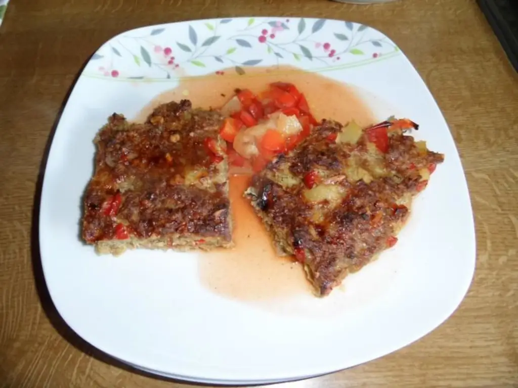 Азиатская пицца с говяжьим фаршем